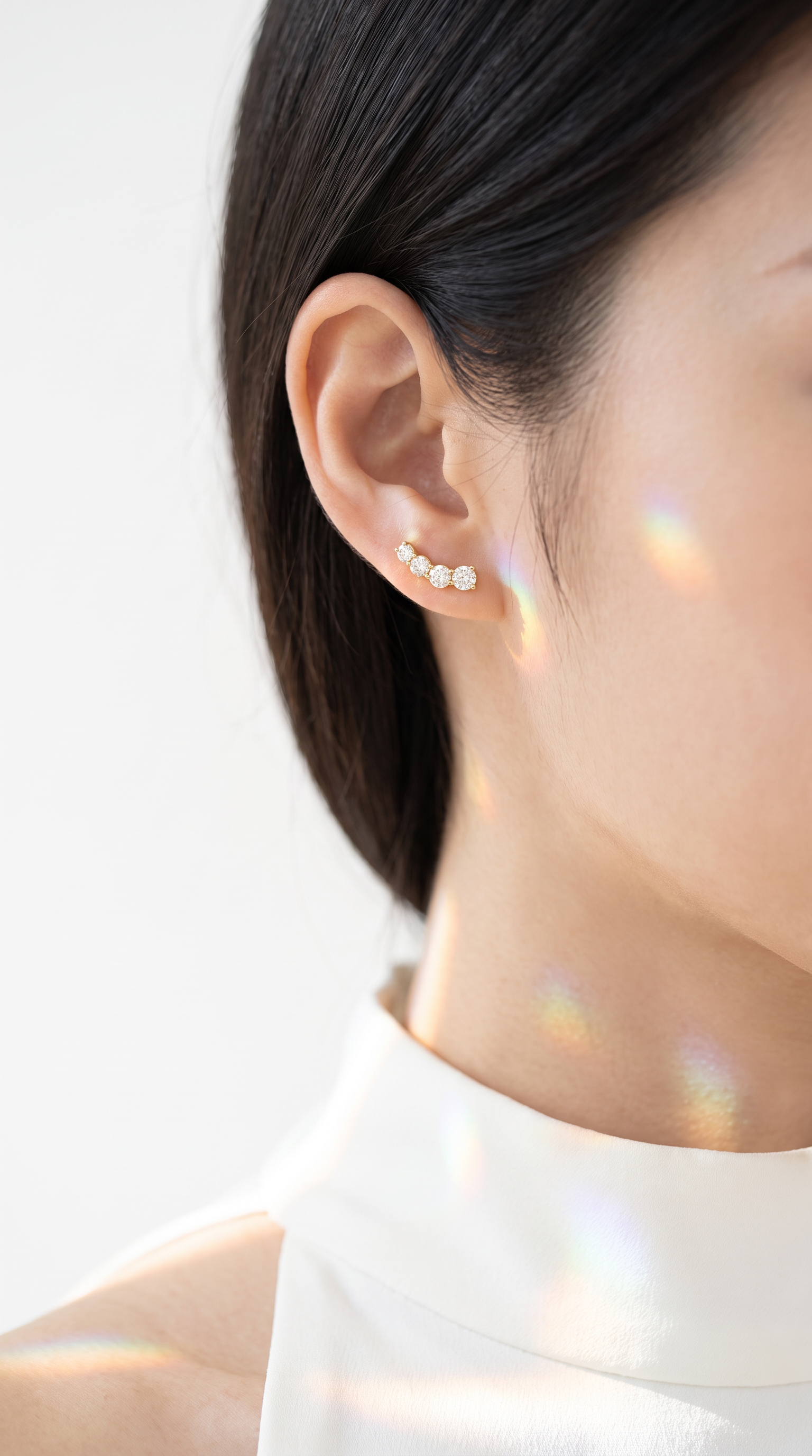 Shooting Star Earrings Gold