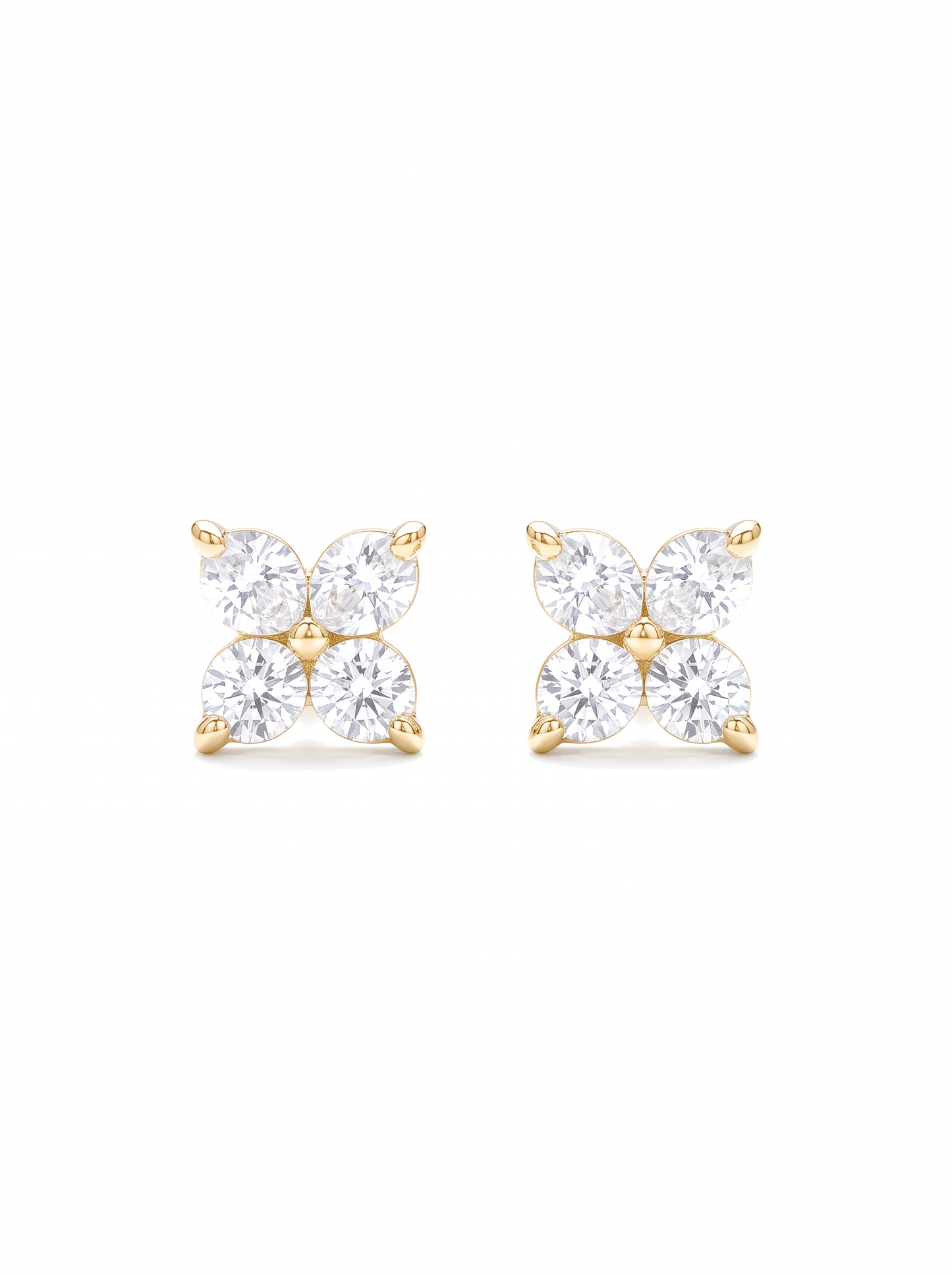 Starburst Shimmer Earrings Gold