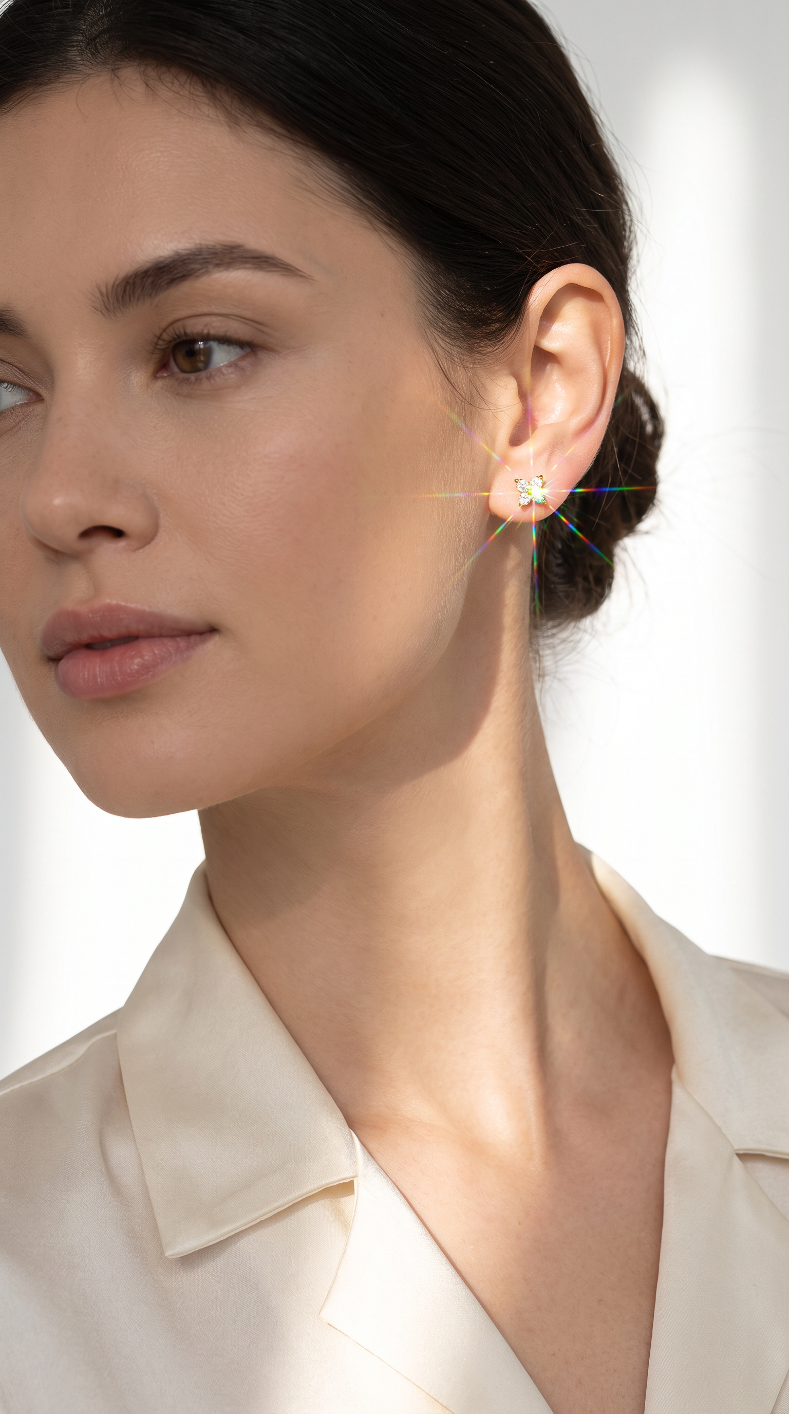 Starburst Shimmer Earrings Gold