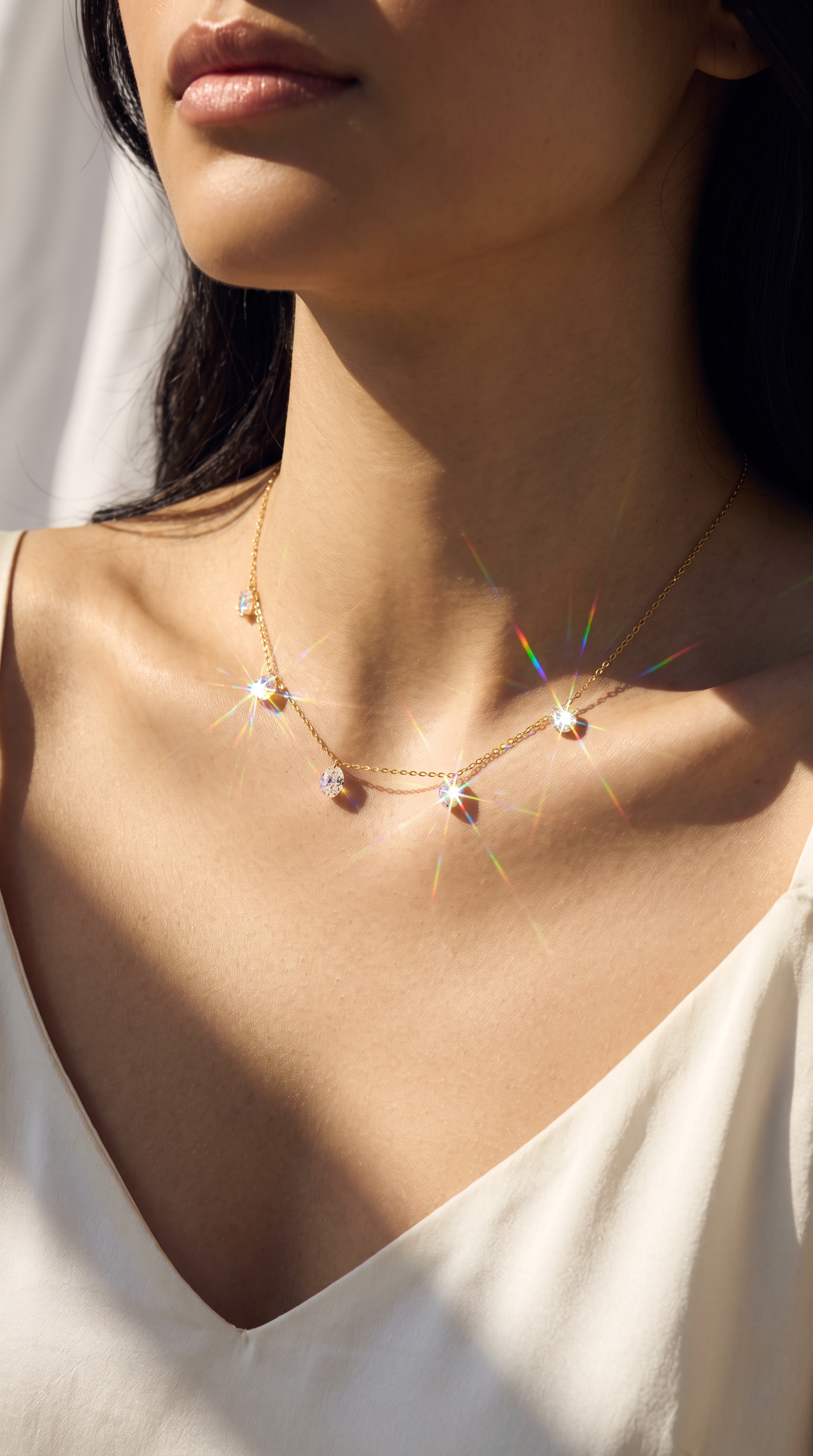 Summer Rain Necklace Gold