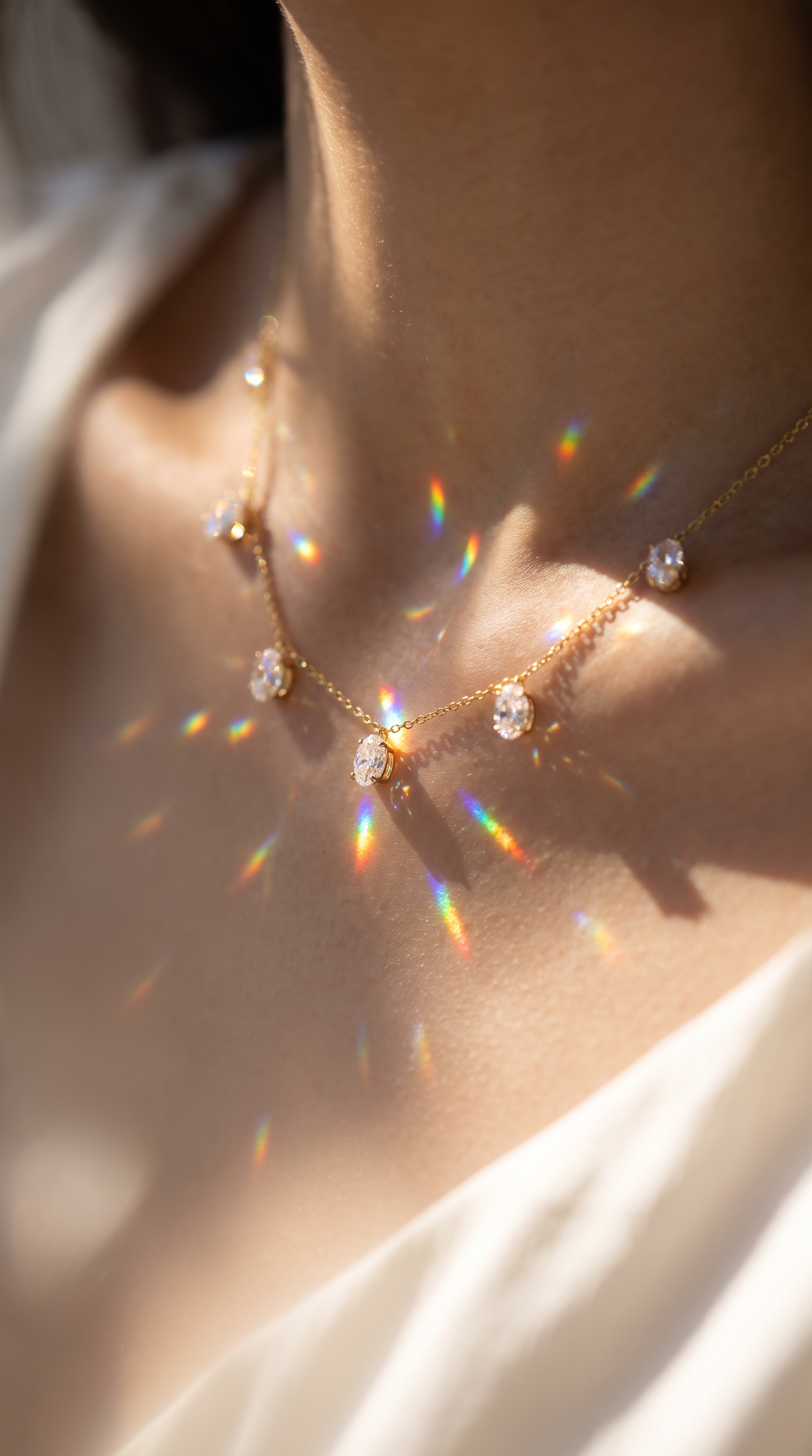 Summer Rain Necklace Gold