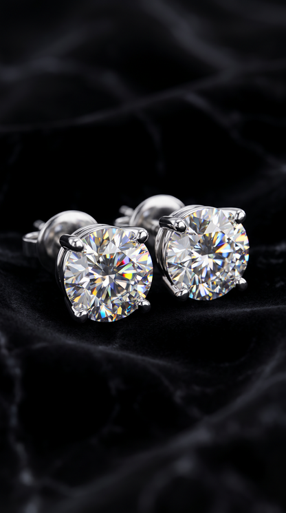 Timeless Solitaire Earrings