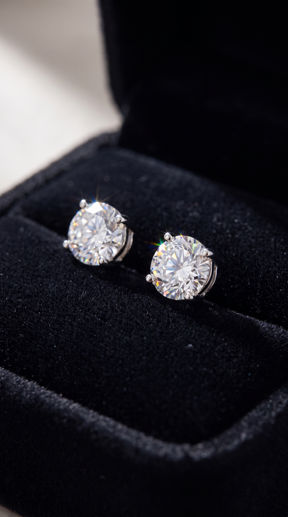 Timeless Solitaire Earrings