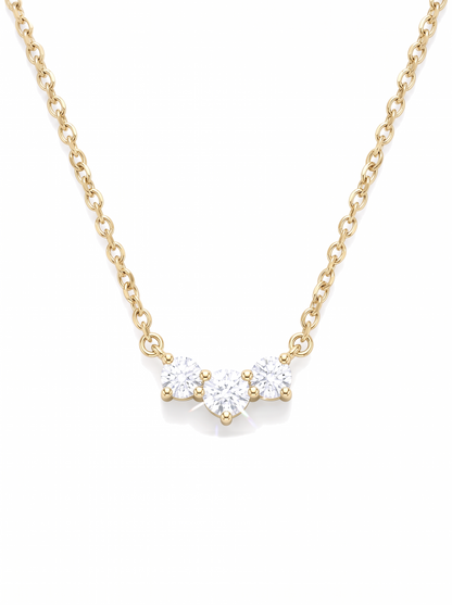 Trinity Glow Necklace Gold
