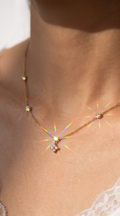 Wishing Star Necklace Gold