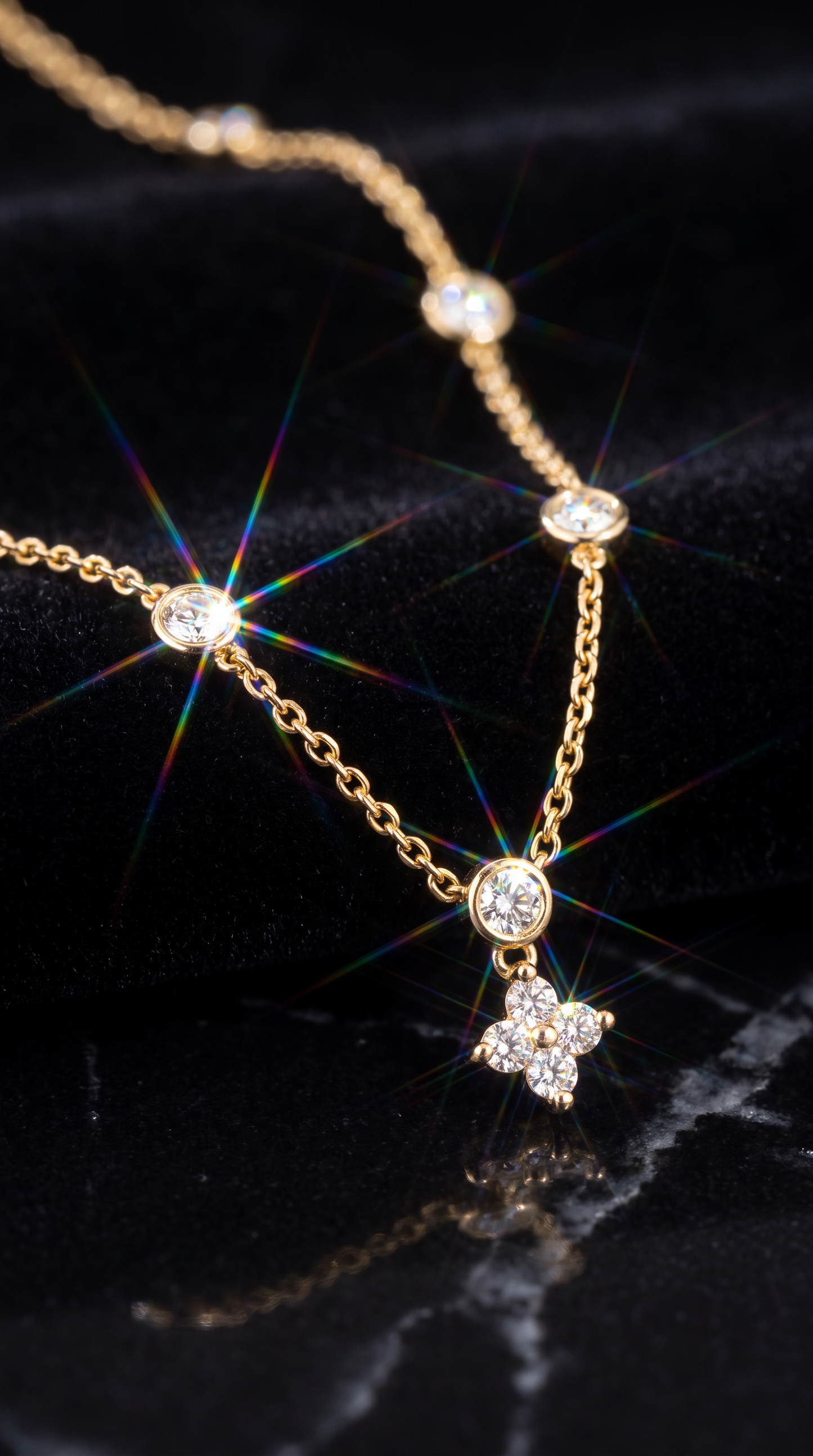 Wishing Star Necklace Gold