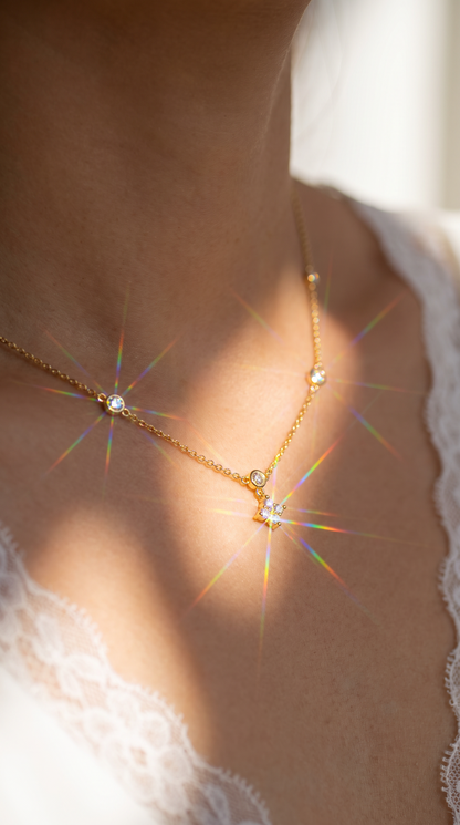 Wishing Star Necklace Gold